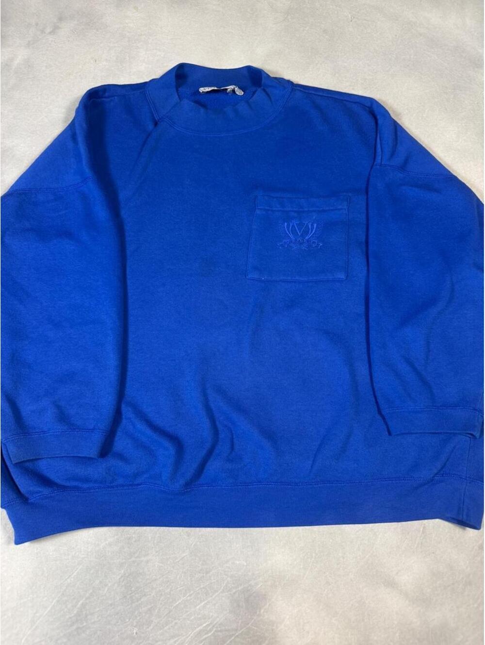 Vintage 80s / 90s Venezia Sportswear Cobalt Blue Sweatshirt Plus Size 22/24